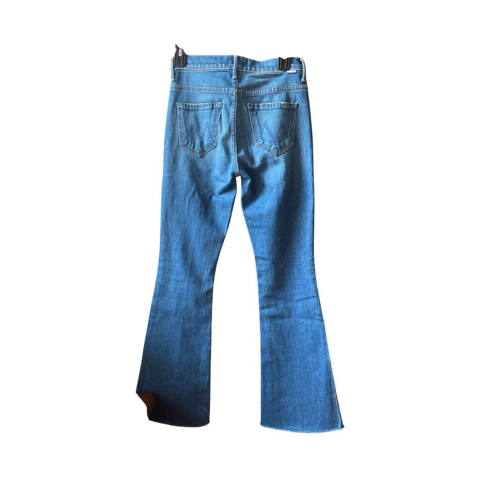 Mother the weekender raw hem jeans in gold rush size 25 - Picture 5 of 12